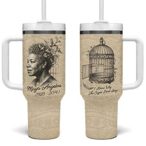 Maya Angelou Tumbler With Handle I Know Why The Caged Bird Sings - African Pride