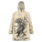 Maya Angelou Wearable Blanket Hoodie I Know Why The Caged Bird Sings - African Pride