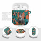 Maya Angelou AirPods Case Inspirational Quote Design Vibrant Teal and Orange Leaf Motif - African Pride