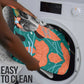 Maya Angelou Bathroom Set Inspirational Quote Design Vibrant Teal and Orange Leaf Motif - African Pride