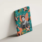 Maya Angelou Canvas Wall Art Inspirational Quote Design Vibrant Teal and Orange Leaf Motif - African Pride