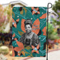 Maya Angelou Garden Flag Inspirational Quote Design Vibrant Teal and Orange Leaf Motif - African Pride