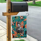 Maya Angelou Garden Flag Inspirational Quote Design Vibrant Teal and Orange Leaf Motif - African Pride