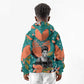 Maya Angelou Kid Hoodie Inspirational Quote Design Vibrant Teal and Orange Leaf Motif - African Pride