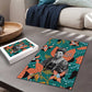 Maya Angelou Puzzle Inspirational Quote Design Vibrant Teal and Orange Leaf Motif - African Pride