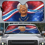 Maya Angelou Auto Sun Shade Inspirational Life Mission Quote Celebration of Joy Passion and Compassion - African Pride