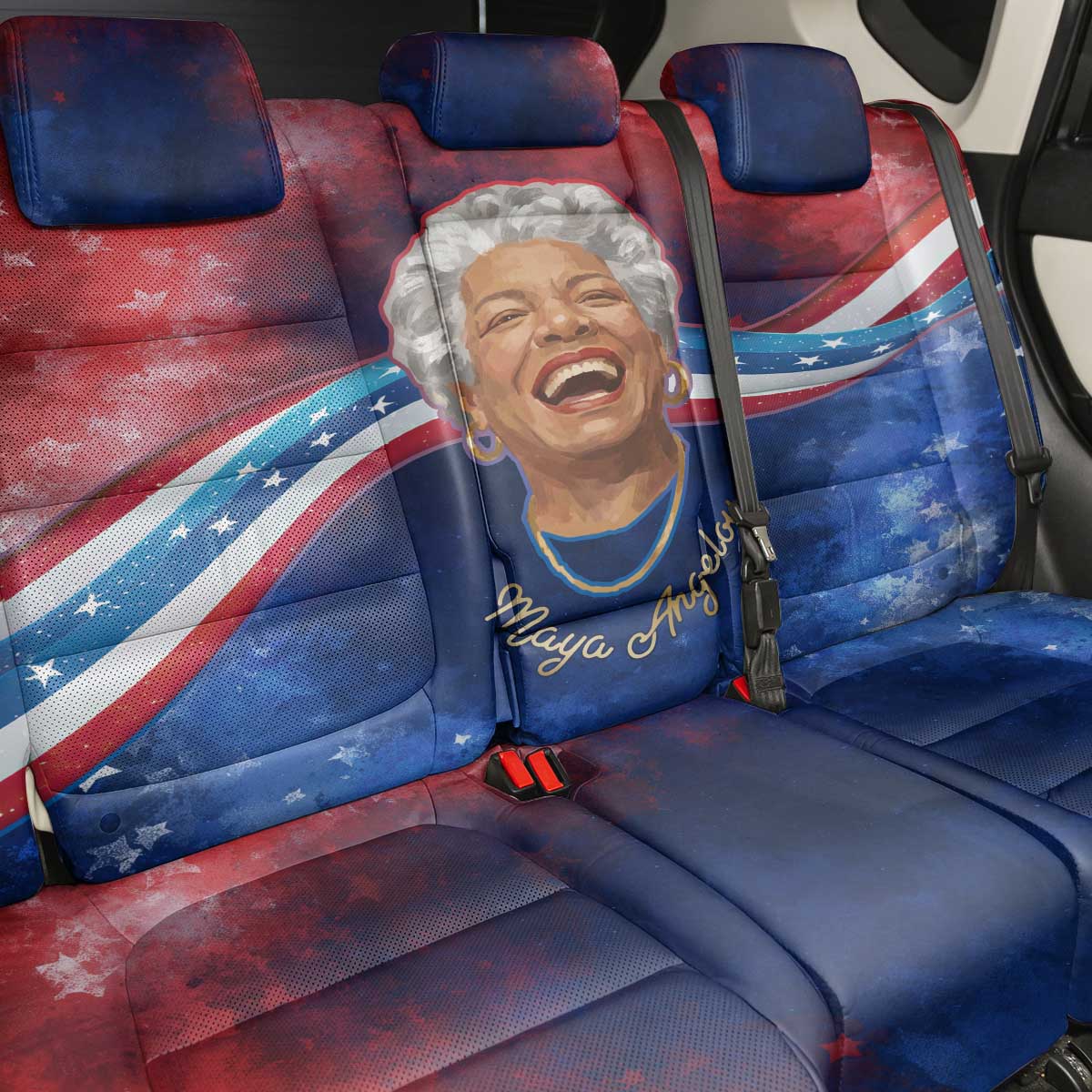 Maya Angelou Back Car Seat Cover Inspirational Life Mission Quote Celebration of Joy Passion and Compassion - African Pride