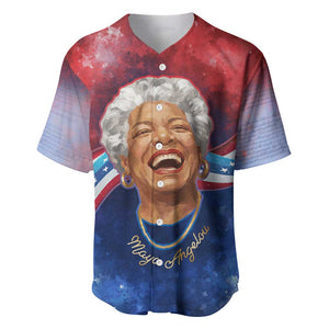 Maya Angelou Baseball Jersey Inspirational Life Mission Quote Celebration of Joy Passion and Compassion - African Pride