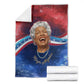 Maya Angelou Blanket Inspirational Life Mission Quote Celebration of Joy Passion and Compassion - African Pride