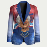 Maya Angelou Blazer Inspirational Life Mission Quote Celebration of Joy Passion and Compassion - African Pride