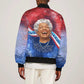 Maya Angelou Bomber Jacket Inspirational Life Mission Quote Celebration of Joy Passion and Compassion - African Pride