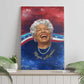 Maya Angelou Canvas Wall Art Inspirational Life Mission Quote Celebration of Joy Passion and Compassion - African Pride