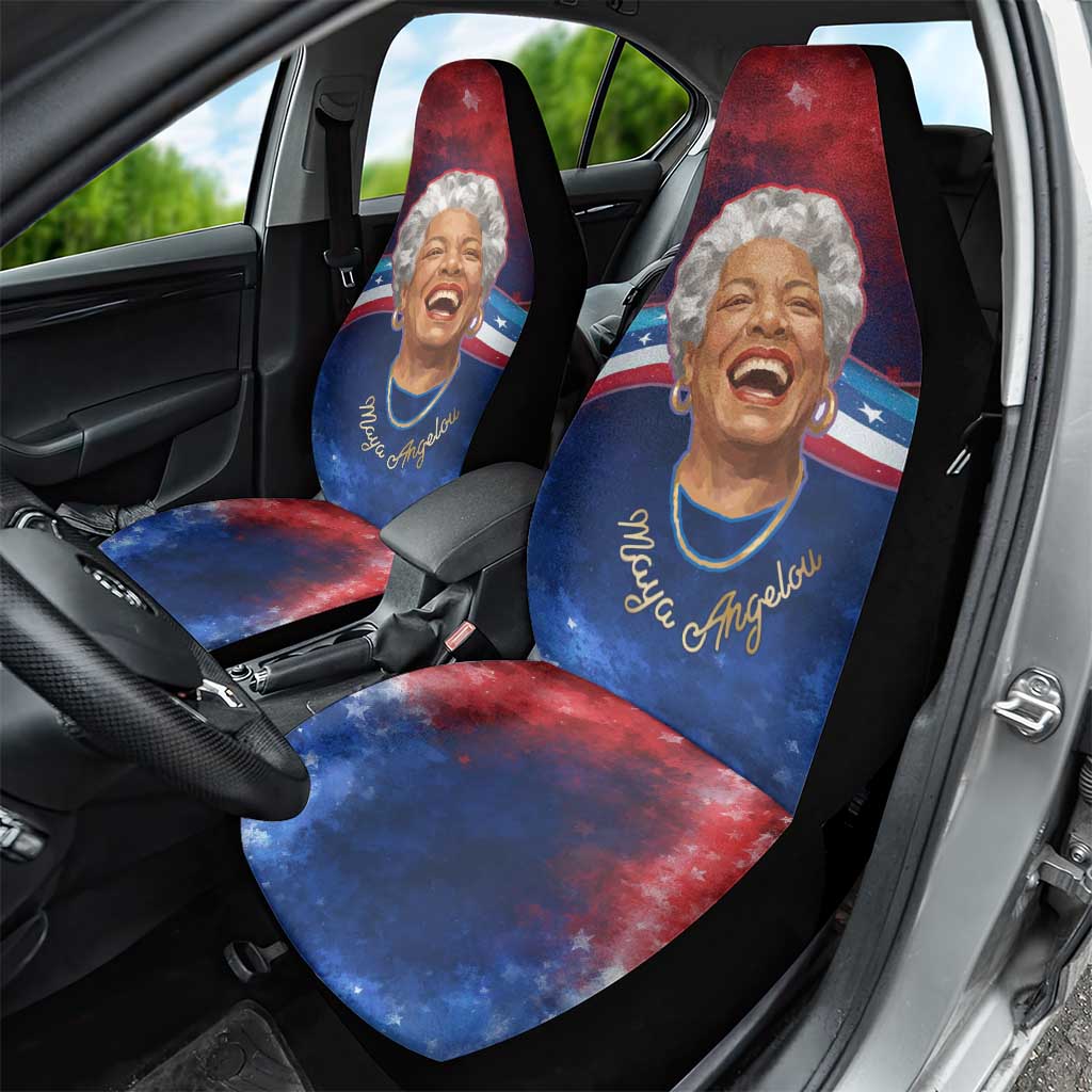 Maya Angelou Car Seat Cover Inspirational Life Mission Quote Celebration of Joy Passion and Compassion - African Pride