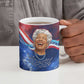 Maya Angelou Ceramic Mug Inspirational Life Mission Quote Celebration of Joy Passion and Compassion - African Pride