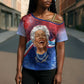 Maya Angelou Cross Shoulder Shirt Inspirational Life Mission Quote Celebration of Joy Passion and Compassion - African Pride