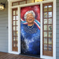 Maya Angelou Door Cover Inspirational Life Mission Quote Celebration of Joy Passion and Compassion - African Pride