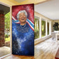 Maya Angelou Door Cover Inspirational Life Mission Quote Celebration of Joy Passion and Compassion - African Pride