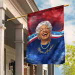 Maya Angelou Garden Flag Inspirational Life Mission Quote Celebration of Joy Passion and Compassion - African Pride