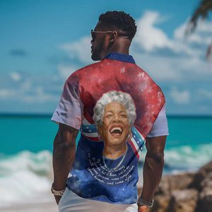 Maya Angelou Hawaiian Shirt Inspirational Life Mission Quote Celebration of Joy Passion and Compassion - African Pride