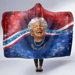 Maya Angelou Hooded Blanket Inspirational Life Mission Quote Celebration of Joy Passion and Compassion - African Pride