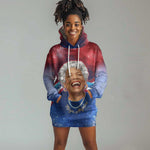 Maya Angelou Hoodie Dress Inspirational Life Mission Quote Celebration of Joy Passion and Compassion - African Pride