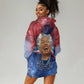 Maya Angelou Hoodie Dress Inspirational Life Mission Quote Celebration of Joy Passion and Compassion - African Pride