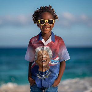 Maya Angelou Kid Hawaiian Shirt Inspirational Life Mission Quote Celebration of Joy Passion and Compassion - African Pride