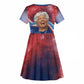 Maya Angelou Kid Short Sleeve Dress Inspirational Life Mission Quote Celebration of Joy Passion and Compassion - African Pride