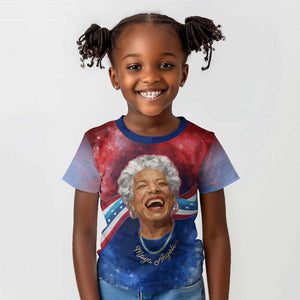 Maya Angelou Kid T shirt Inspirational Life Mission Quote Celebration of Joy Passion and Compassion - African Pride