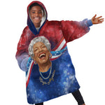 Maya Angelou Kid Wearable Blanket Hoodie Inspirational Life Mission Quote Celebration of Joy Passion and Compassion - African Pride
