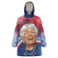 Maya Angelou Kid Wearable Blanket Hoodie Inspirational Life Mission Quote Celebration of Joy Passion and Compassion - African Pride
