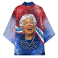 Maya Angelou Kimono Inspirational Life Mission Quote Celebration of Joy Passion and Compassion - African Pride