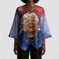 Maya Angelou Kimono Sleeve Blouse Inspirational Life Mission Quote Celebration of Joy Passion and Compassion - African Pride