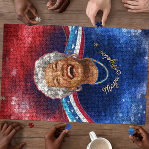 Maya Angelou Puzzle Inspirational Life Mission Quote Celebration of Joy Passion and Compassion - African Pride