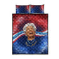 Maya Angelou Quilt Bed Set Inspirational Life Mission Quote Celebration of Joy Passion and Compassion - African Pride