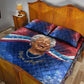 Maya Angelou Quilt Bed Set Inspirational Life Mission Quote Celebration of Joy Passion and Compassion - African Pride