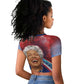 Maya Angelou Raglan Cropped T shirt Inspirational Life Mission Quote Celebration of Joy Passion and Compassion - African Pride