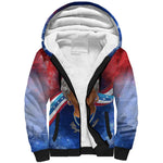 Maya Angelou Sherpa Hoodie Inspirational Life Mission Quote Celebration of Joy Passion and Compassion - African Pride