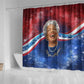 Maya Angelou Shower Curtain Inspirational Life Mission Quote Celebration of Joy Passion and Compassion - African Pride