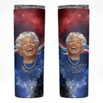 Maya Angelou Skinny Tumbler Inspirational Life Mission Quote Celebration of Joy Passion and Compassion - African Pride