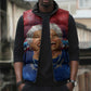Maya Angelou Sleeveless Puffer Jacket Inspirational Life Mission Quote Celebration of Joy Passion and Compassion - African Pride