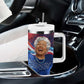 Maya Angelou Tumbler With Handle Inspirational Life Mission Quote Celebration of Joy Passion and Compassion - African Pride