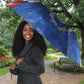 Maya Angelou Umbrella Inspirational Life Mission Quote Celebration of Joy Passion and Compassion - African Pride