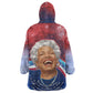 Maya Angelou Wearable Blanket Hoodie Inspirational Life Mission Quote Celebration of Joy Passion and Compassion - African Pride