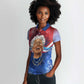 Maya Angelou Women Polo Shirt Inspirational Life Mission Quote Celebration of Joy Passion and Compassion - African Pride