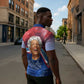 Maya Angelou Zipper Polo Shirt Inspirational Life Mission Quote Celebration of Joy Passion and Compassion - African Pride