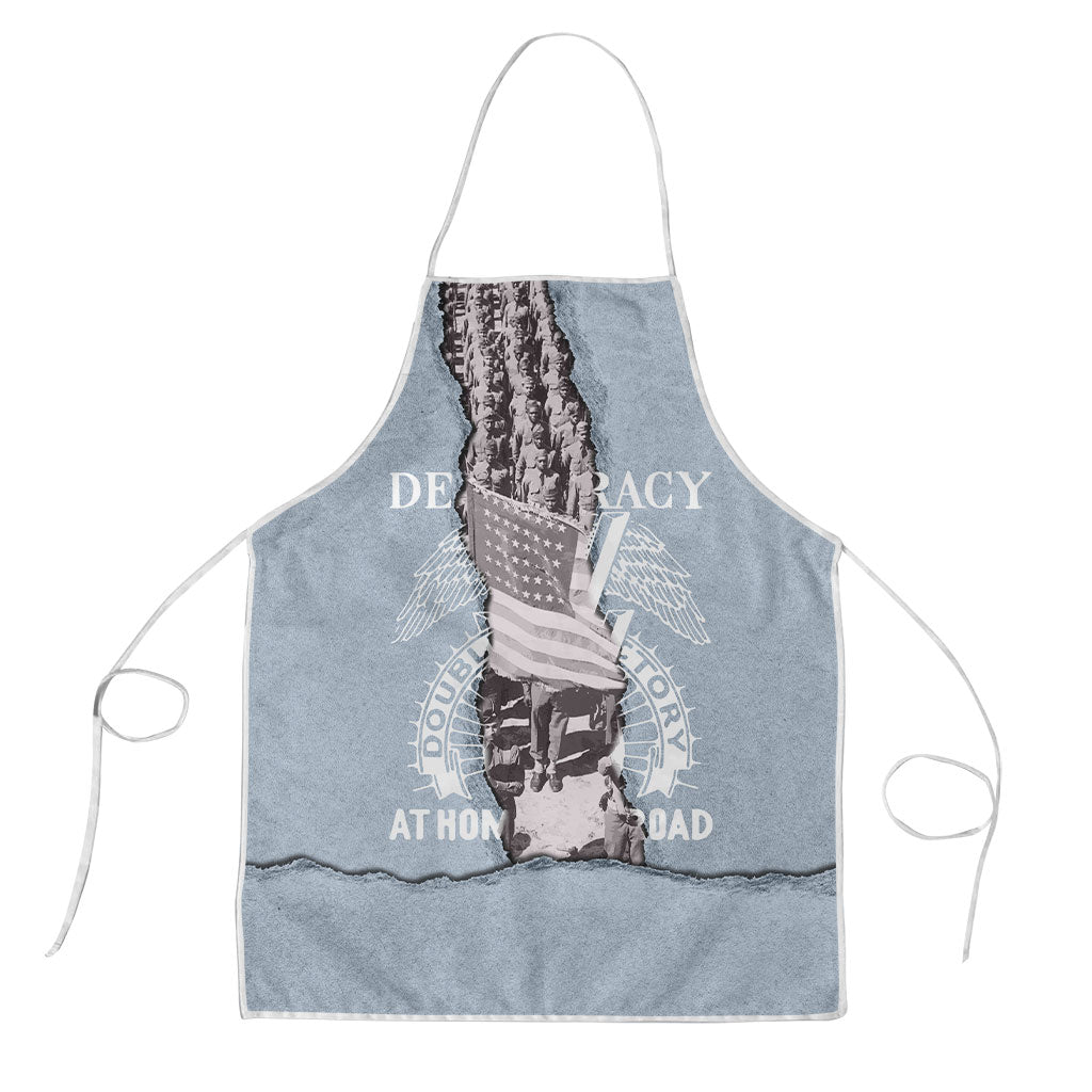 Double V Campaign American Democracy Apron Military Buffalo Soldiers ...