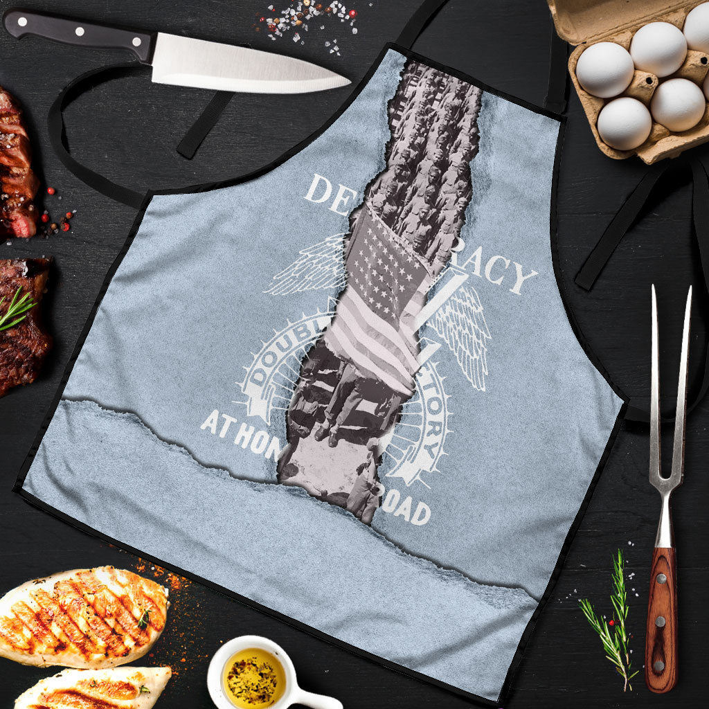 Double V Campaign American Democracy Apron Military Buffalo Soldiers ...