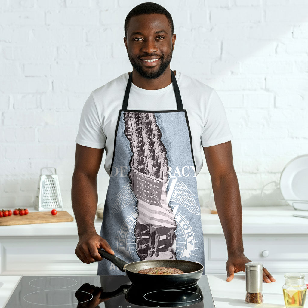 Double V Campaign American Democracy Apron Military Buffalo Soldiers ...