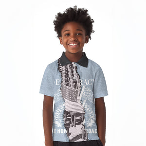 Double V Campaign American Democracy Kid Polo Shirt Military Buffalo Soldiers World War II Heritage Art